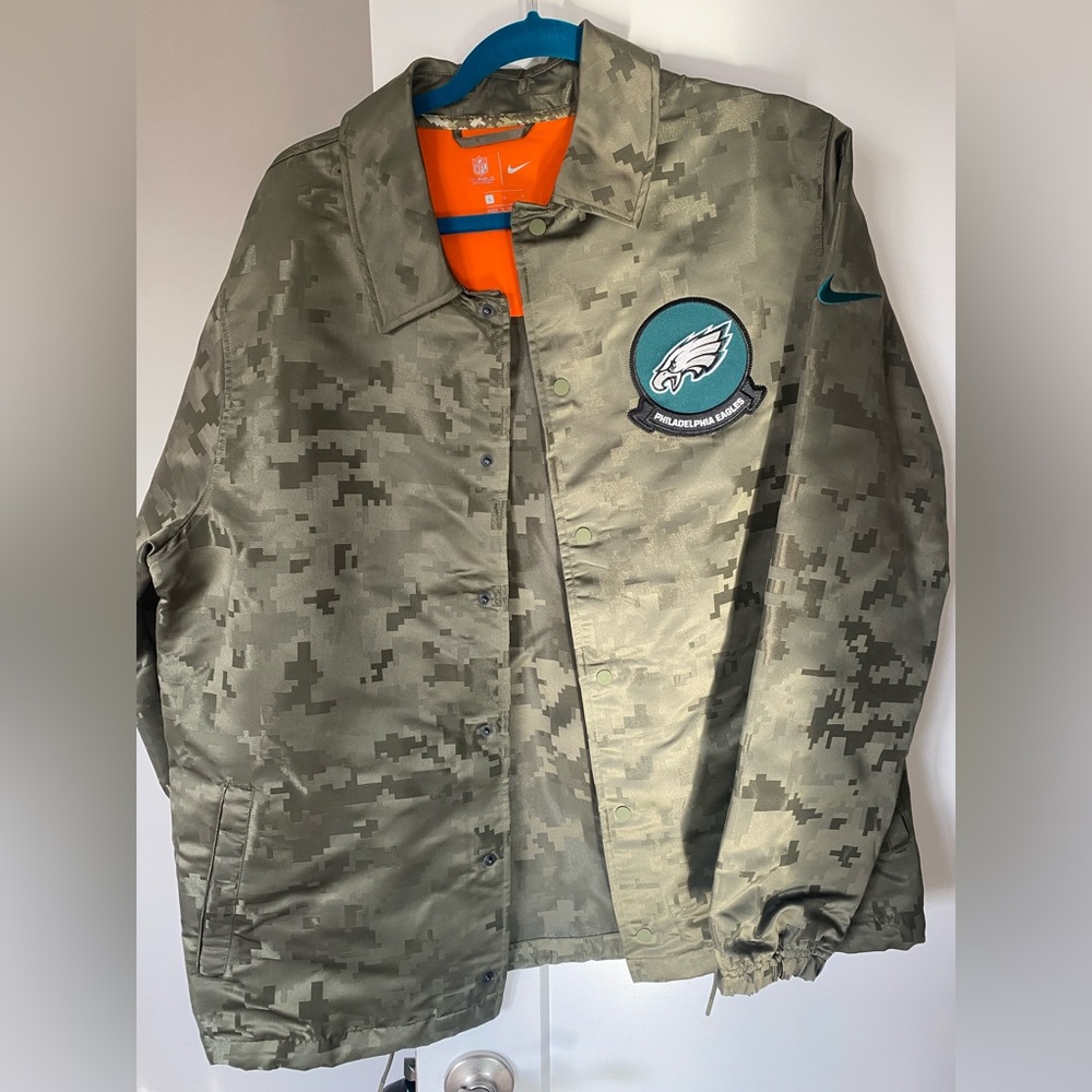2 Jackets Bundle Eagles Salute to Service windbreakers LARGE